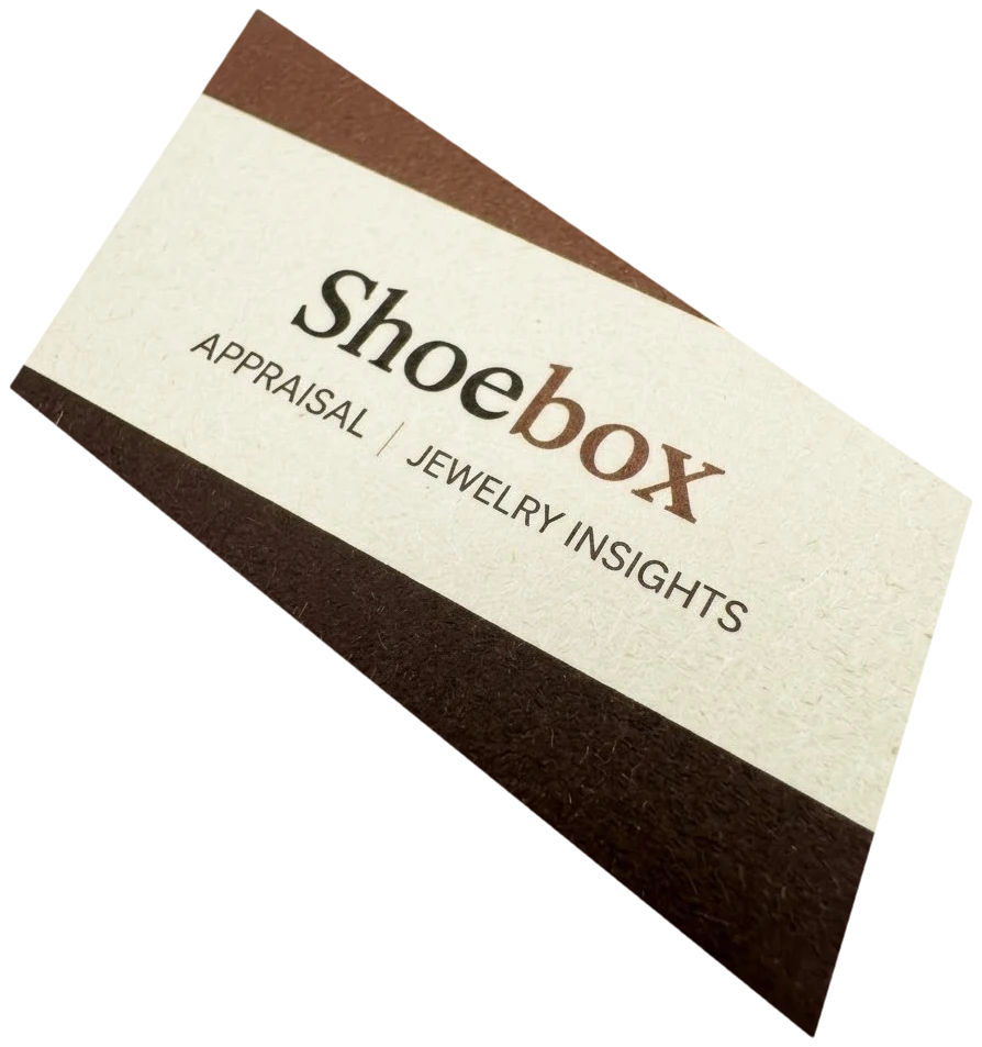 The Shoebox insurance appraisal card